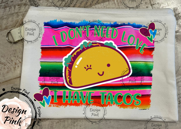 Cute Canvas Pouch Tacos